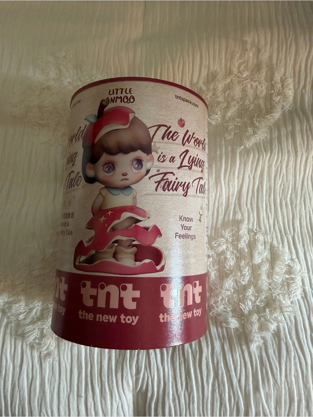 tnt 'Little Anmoo' Pink Collectible Figure in Cylinder Tube